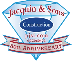 jacquin_sons_construction_80th_logo